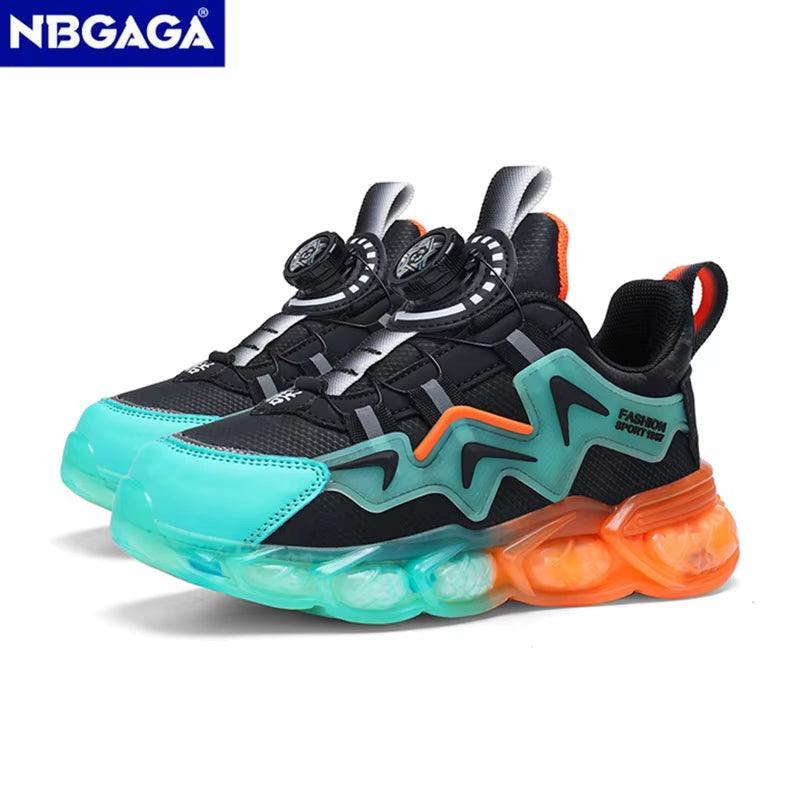 New Children Sneakers for Boys Leather Sports Running Shoes Kids Girls Casual Walking School Shoes Non-Slip Tenis Size 28-39