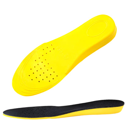 Invisiable Height Increase Insoles for Women Men Heel Lift Yellow Shoes Sole Pad Breathable Shock Absorption Feet Care Cushion