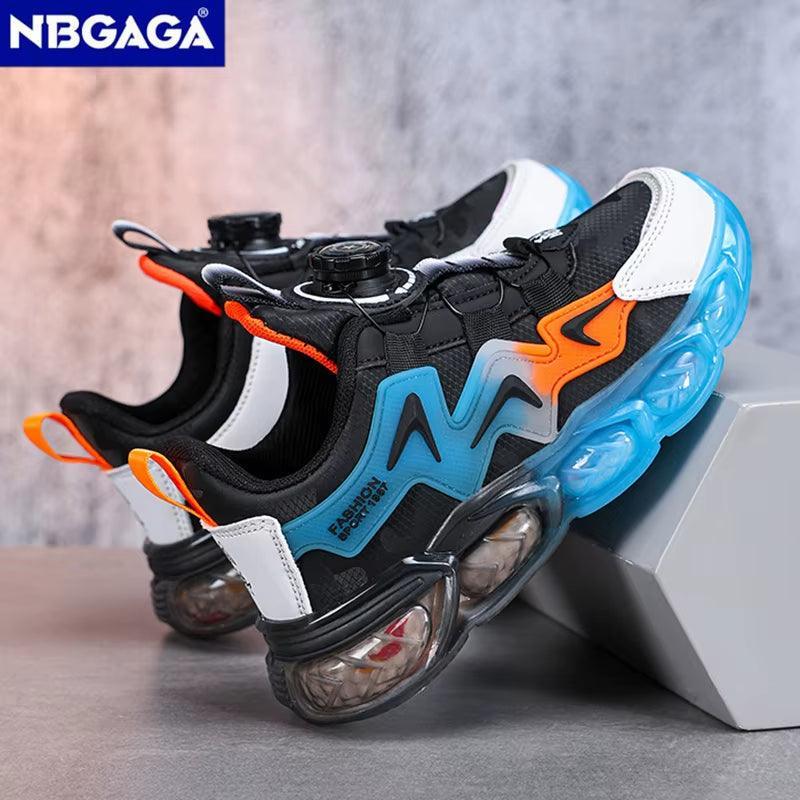 New Children Sneakers for Boys Leather Sports Running Shoes Kids Girls Casual Walking School Shoes Non-Slip Tenis Size 28-39