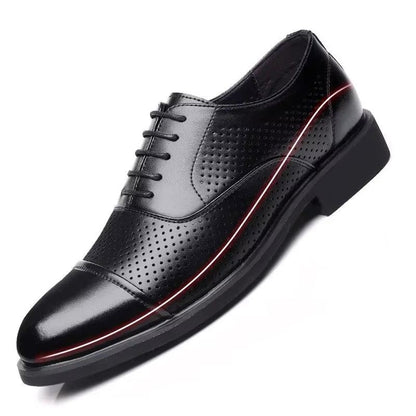 Business Height Increasing Shoes Men Taller Elevator 6CM Invisible Insole for Daily Mens Heighten Increased Wedding Oxfords Male