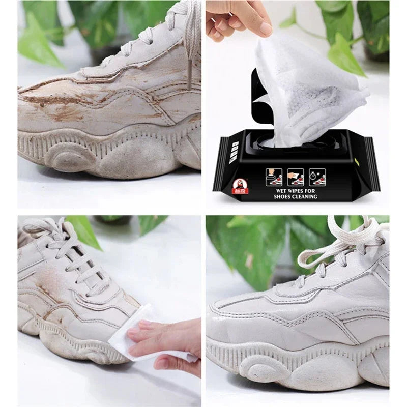 12Pcs/30Pcs Disposable Shoes Clean Wipes Portable White Shoes Cleaning Care Wipes Sneakers Cleaning Quick Wet Wipe VIE LENTE