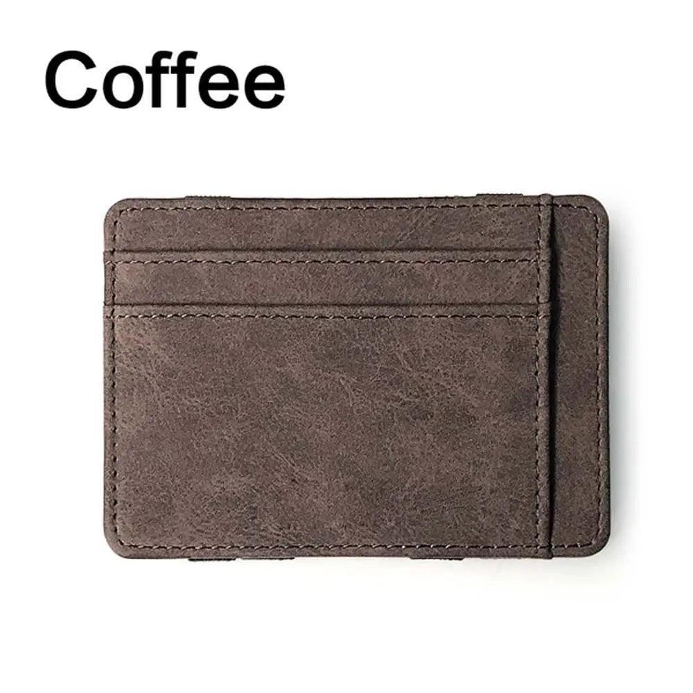 Mini Zipper Bag Coin Purse Business Card Cover Card Case Magic Money Clip ID Card Holder Slim Wallet Men Card Holder DIY