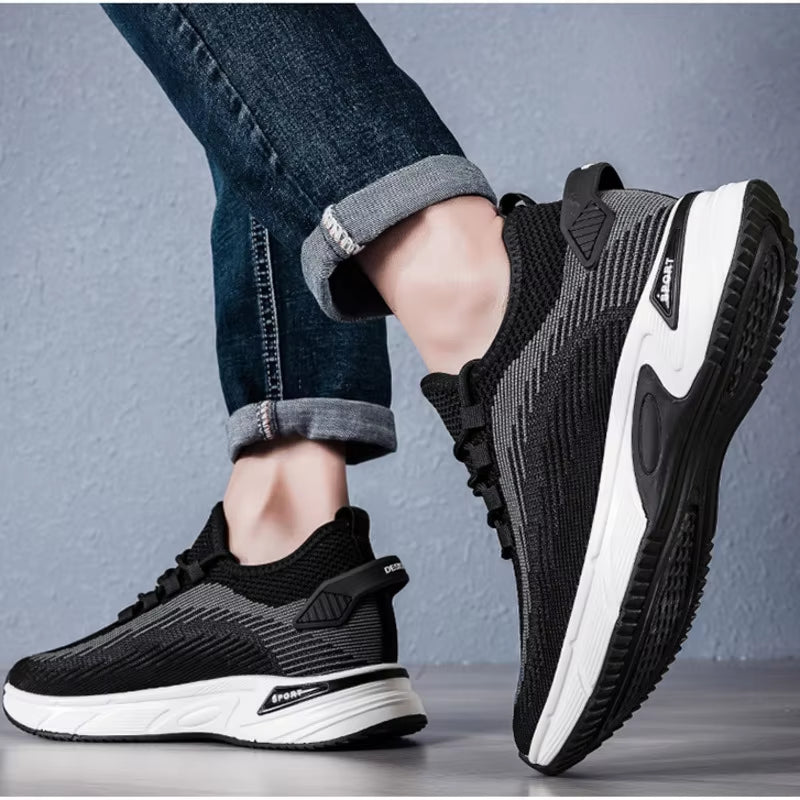 Summer Men Sneakers 8CM Elevator Shoes Hidden Height Increasing Shoes for Men 6CM Casual Sport Heightening Shoes Tenis Masculino