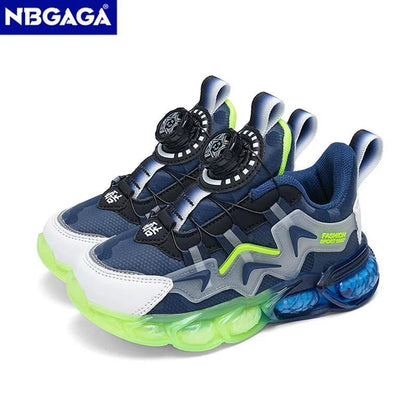 New Children Sneakers for Boys Leather Sports Running Shoes Kids Girls Casual Walking School Shoes Non-Slip Tenis Size 28-39