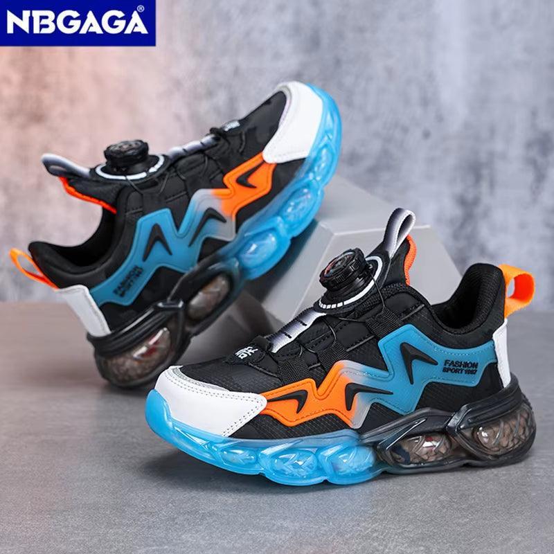 New Children Sneakers for Boys Leather Sports Running Shoes Kids Girls Casual Walking School Shoes Non-Slip Tenis Size 28-39